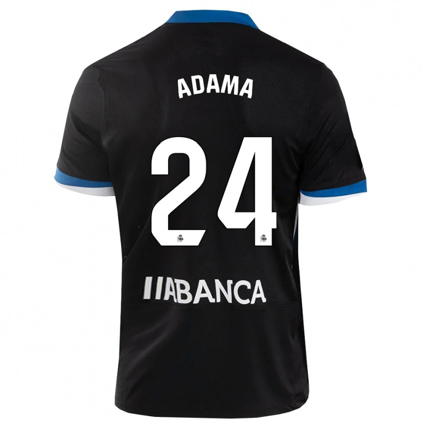 Danxen Niño Camiseta Adama Traoré #24 Negro Azul Blanco 2ª Equipación 2026/27 La Camisa México