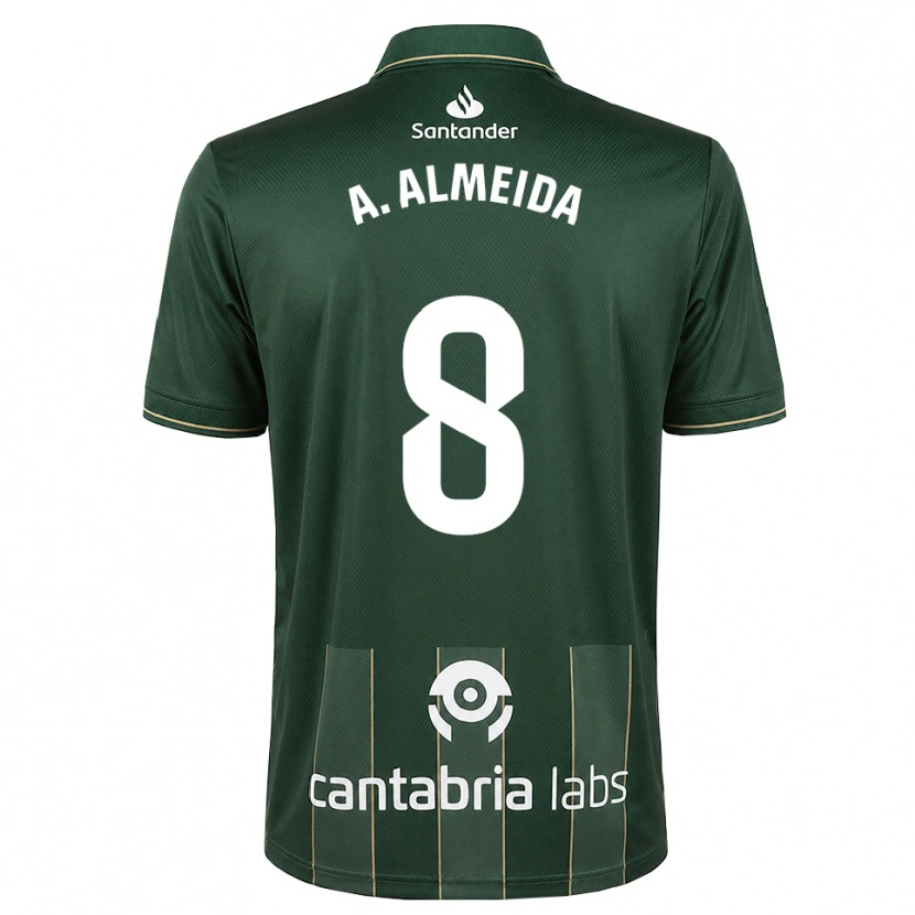 Danxen Niño Camiseta André Almeida #8 Gris Pizarra Oscuro Blanco 2ª Equipación 2026/27 La Camisa México