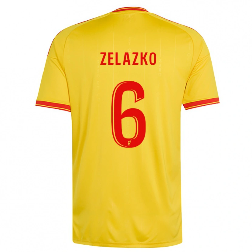Danxen Niño Camiseta Robin Zelazko #6 Oro Naranja Rojo 1ª Equipación 2026/27 La Camisa México