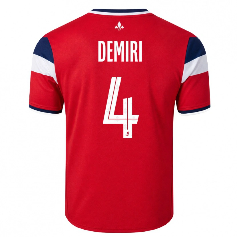Danxen Niño Camiseta Andi Demiri #4 Rojo Blanco Azul Real 1ª Equipación 2026/27 La Camisa México