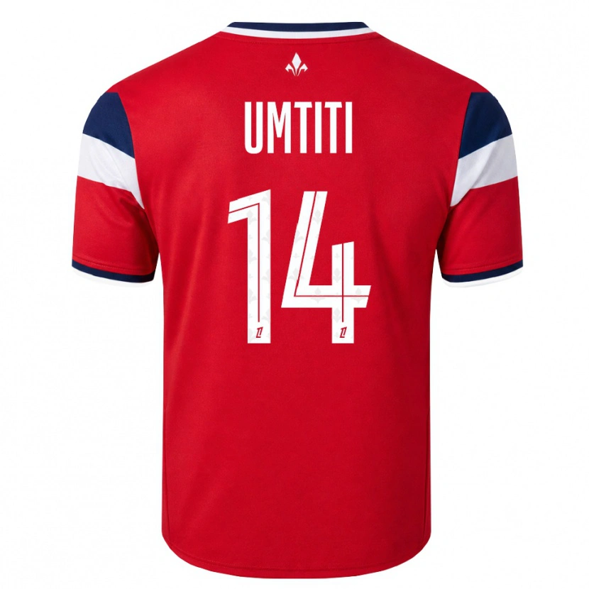 Danxen Niño Camiseta Samuel Umtiti #14 Rojo Blanco Azul Real 1ª Equipación 2026/27 La Camisa México