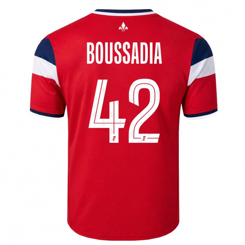 Danxen Niño Camiseta Saad Boussadia #42 Rojo Blanco Azul Real 1ª Equipación 2026/27 La Camisa México