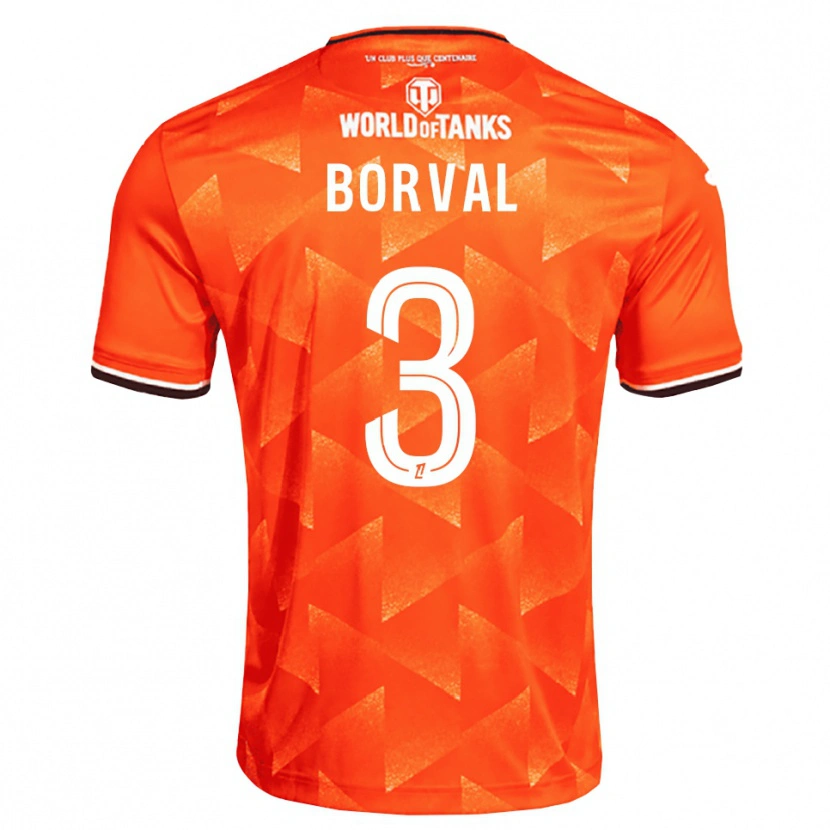 Danxen Niño Camiseta Cyril Borval #3 Naranja Blanco Negro 1ª Equipación 2026/27 La Camisa México