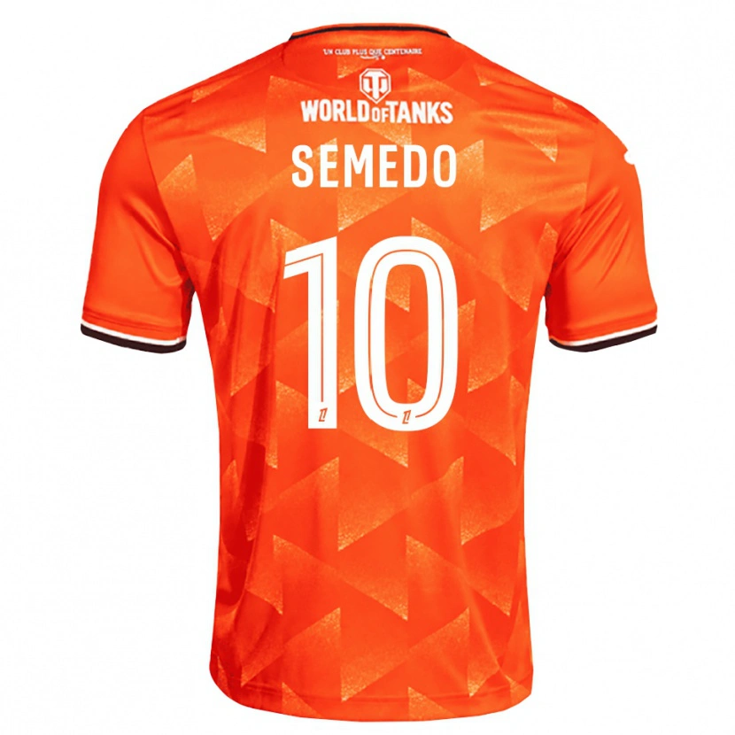 Danxen Niño Camiseta Daniel Semedo #10 Naranja Blanco Negro 1ª Equipación 2026/27 La Camisa México