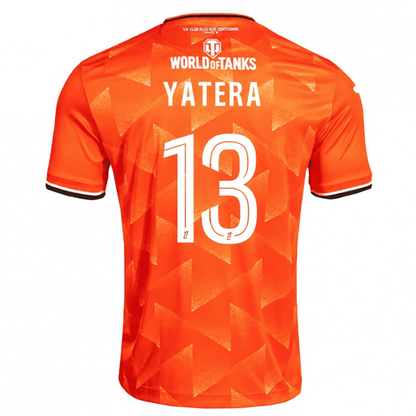 Danxen Niño Camiseta Demba Yatera #13 Naranja Blanco Negro 1ª Equipación 2026/27 La Camisa México