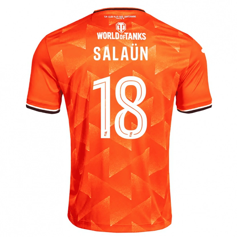 Danxen Niño Camiseta Elody Salaün #18 Naranja Blanco Negro 1ª Equipación 2026/27 La Camisa México