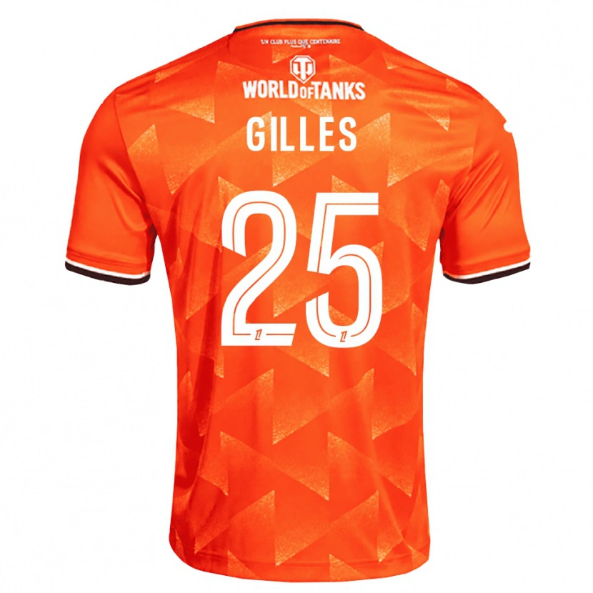 Danxen Niño Camiseta Elodie Gilles #25 Naranja Blanco Negro 1ª Equipación 2026/27 La Camisa México