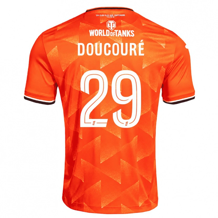 Danxen Niño Camiseta Siriné Doucouré #29 Naranja Blanco Negro 1ª Equipación 2026/27 La Camisa México