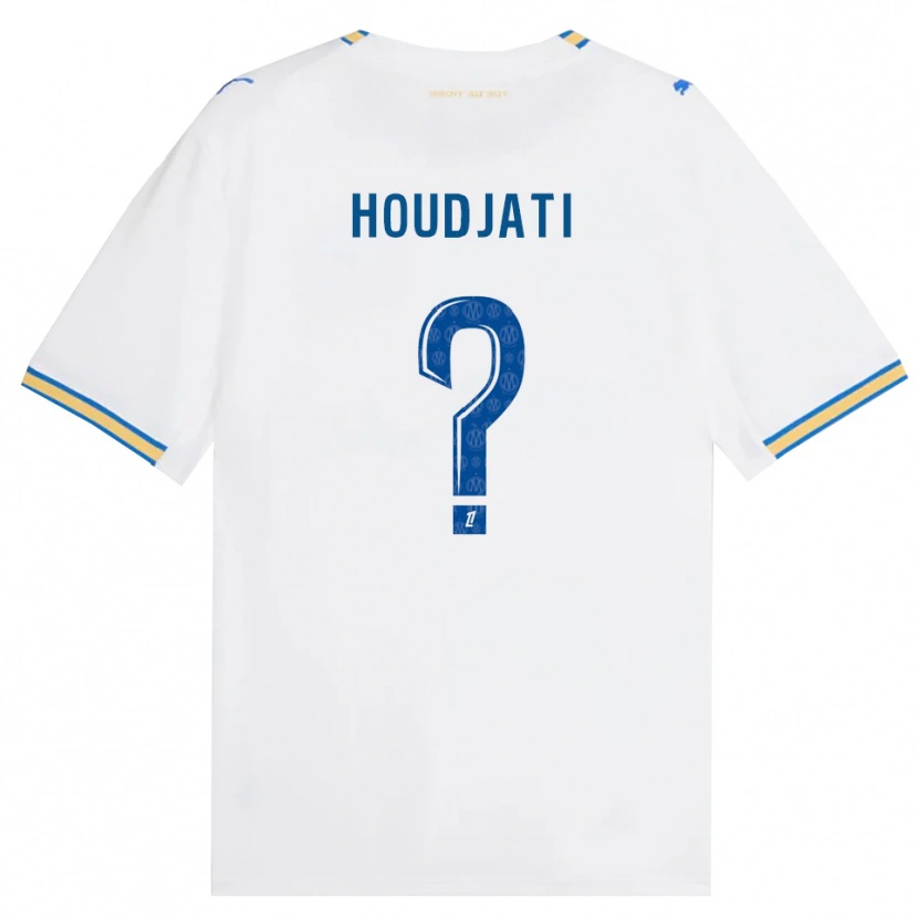 Danxen Niño Camiseta Naïm Houdjati #0 Azul Lanzador Blanco 1ª Equipación 2026/27 La Camisa México