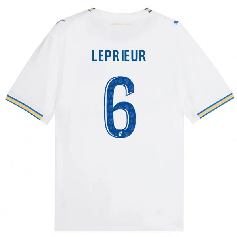 Danxen Niño Camiseta Eliott Leprieur #6 Azul Lanzador Blanco 1ª Equipación 2026/27 La Camisa México