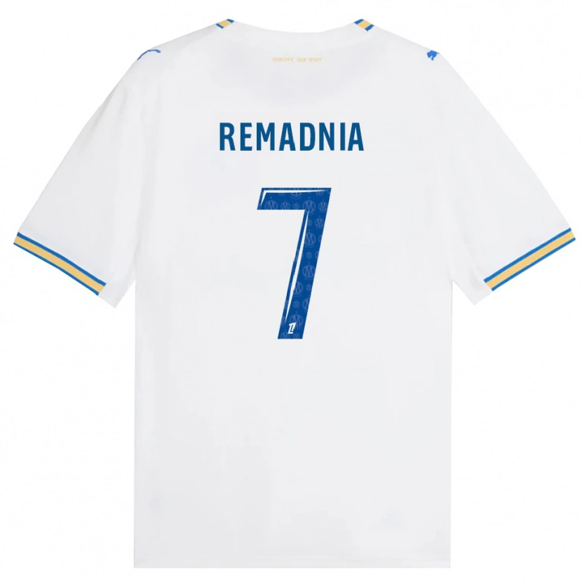 Danxen Niño Camiseta Saïd Remadnia #7 Azul Lanzador Blanco 1ª Equipación 2026/27 La Camisa México