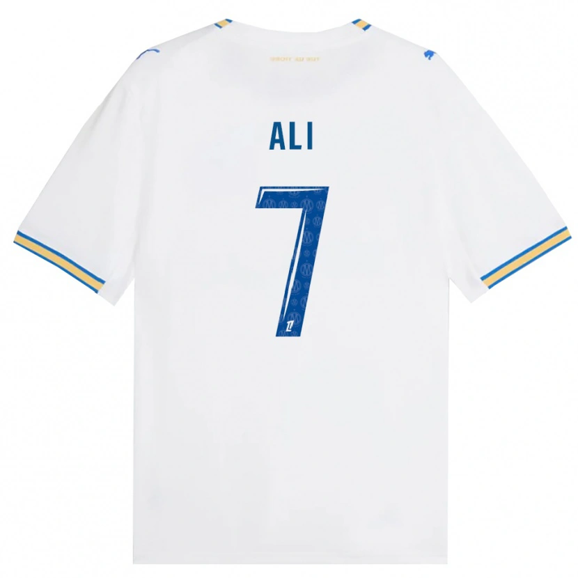Danxen Niño Camiseta Azhar Ali #7 Azul Lanzador Blanco 1ª Equipación 2026/27 La Camisa México
