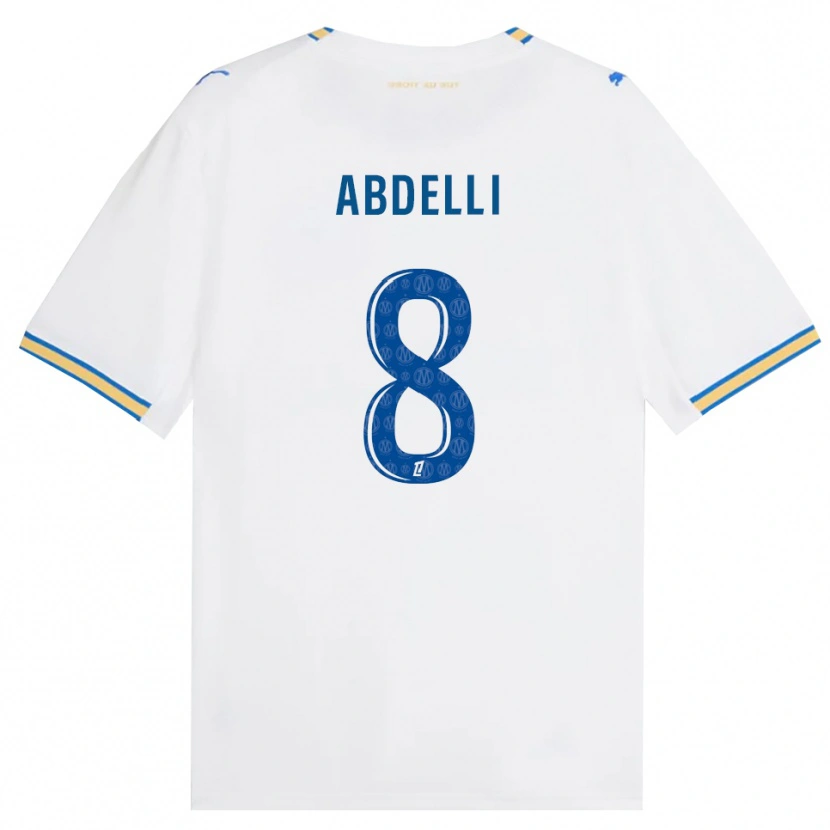 Danxen Niño Camiseta Himad Abdelli #8 Azul Lanzador Blanco 1ª Equipación 2026/27 La Camisa México