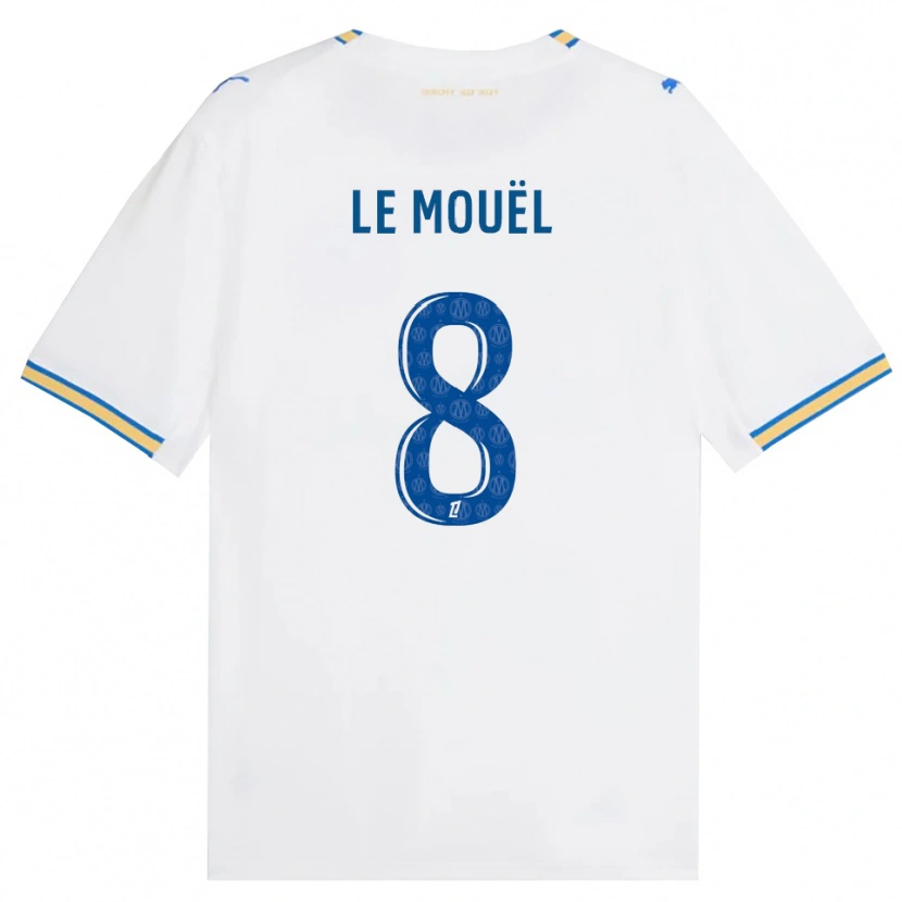 Danxen Niño Camiseta Margaux Le Mouël #8 Azul Lanzador Blanco 1ª Equipación 2026/27 La Camisa México