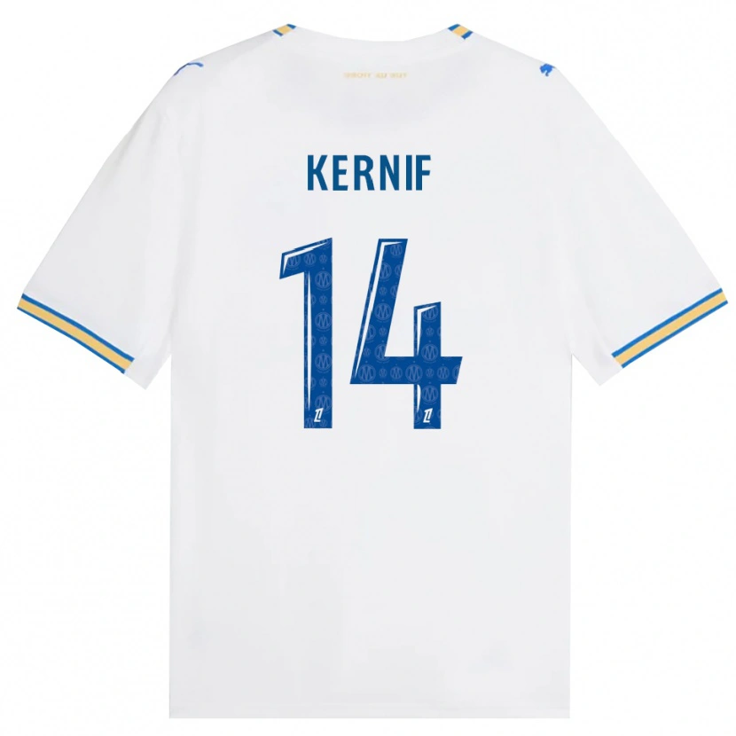 Danxen Niño Camiseta Amir Kernif #14 Azul Lanzador Blanco 1ª Equipación 2026/27 La Camisa México
