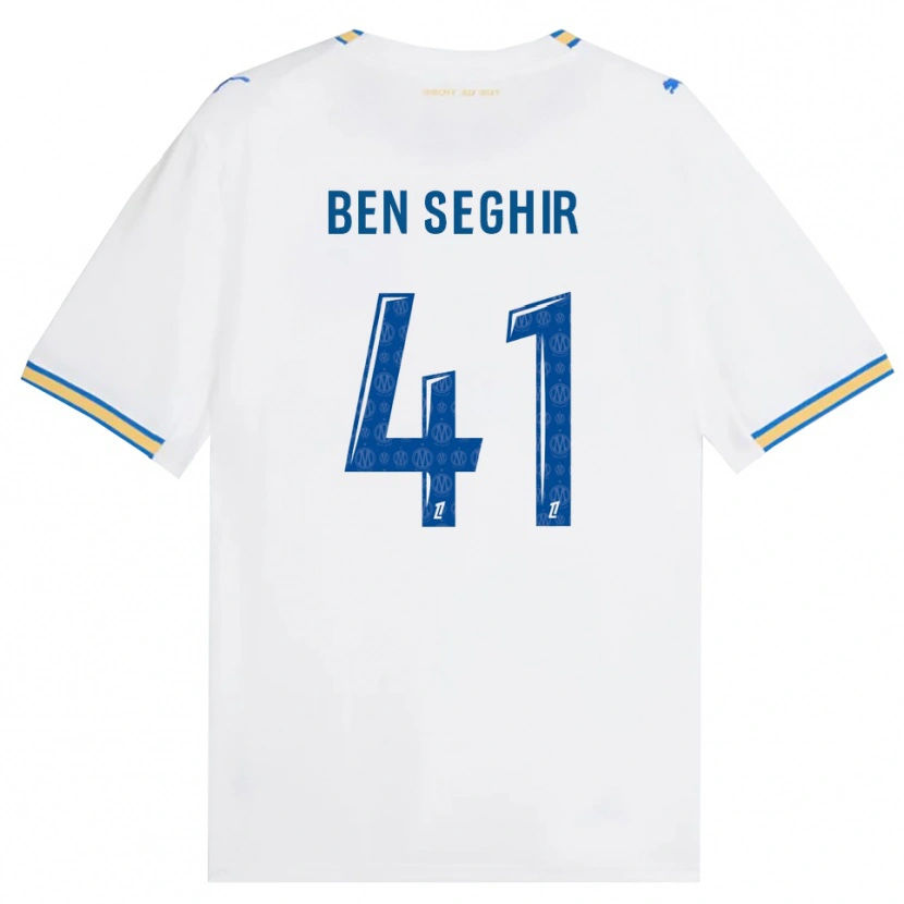 Danxen Niño Camiseta Salim Ben Seghir #41 Azul Lanzador Blanco 1ª Equipación 2026/27 La Camisa México