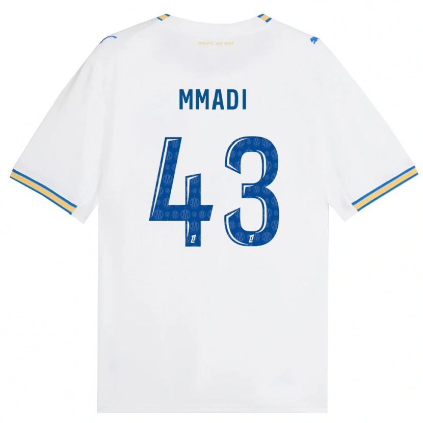 Danxen Niño Camiseta Tadjidine Mmadi #43 Azul Lanzador Blanco 1ª Equipación 2026/27 La Camisa México
