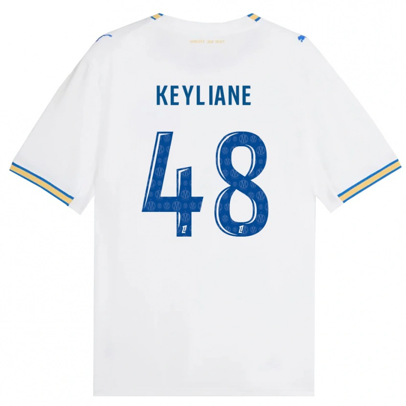 Danxen Niño Camiseta Keyliane Abdallah #48 Azul Lanzador Blanco 1ª Equipación 2026/27 La Camisa México