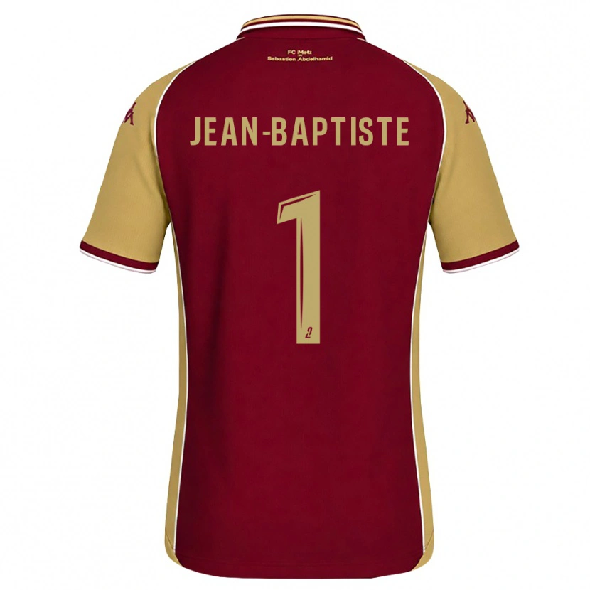Danxen Niño Camiseta Romain Jean-Baptiste #1 Dorado Rojo Oscuro 1ª Equipación 2026/27 La Camisa México