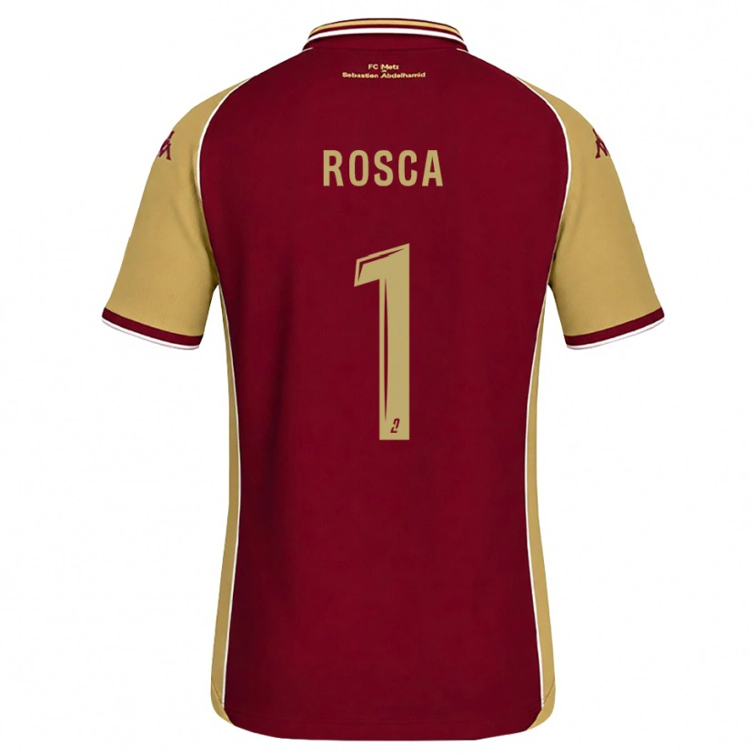 Danxen Niño Camiseta Daniel Rosca #1 Dorado Rojo Oscuro 1ª Equipación 2026/27 La Camisa México