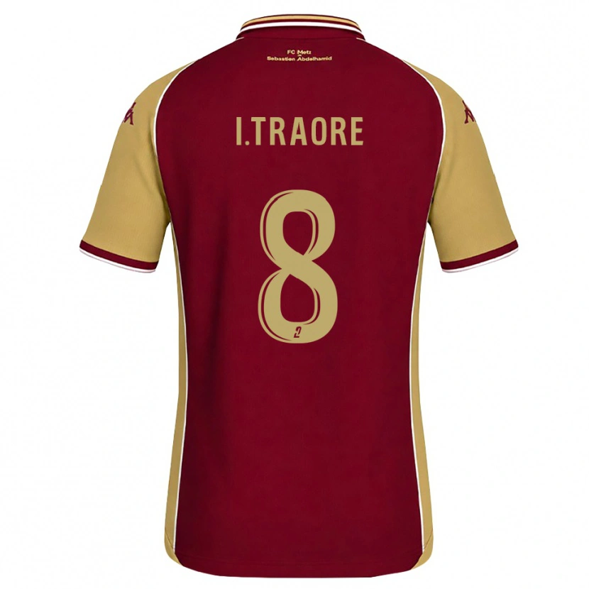 Danxen Niño Camiseta Ismaël Traoré #8 Dorado Rojo Oscuro 1ª Equipación 2026/27 La Camisa México