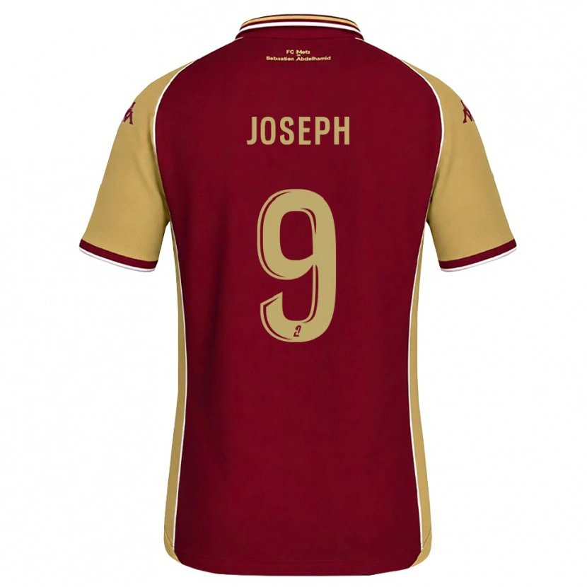 Danxen Niño Camiseta Amélie Joseph #9 Dorado Rojo Oscuro 1ª Equipación 2026/27 La Camisa México