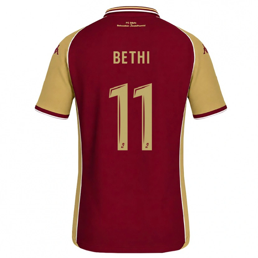Danxen Niño Camiseta Mélissa Bethi #11 Dorado Rojo Oscuro 1ª Equipación 2026/27 La Camisa México