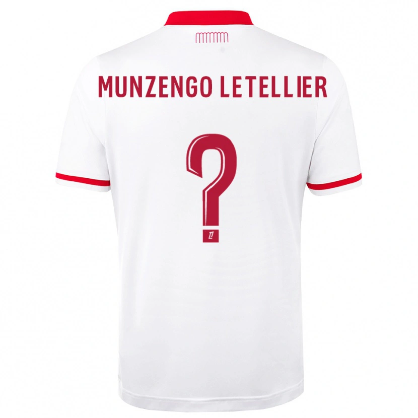 Danxen Niño Camiseta Viany Munzengo Letellier #0 Rojo Blanco 1ª Equipación 2026/27 La Camisa México