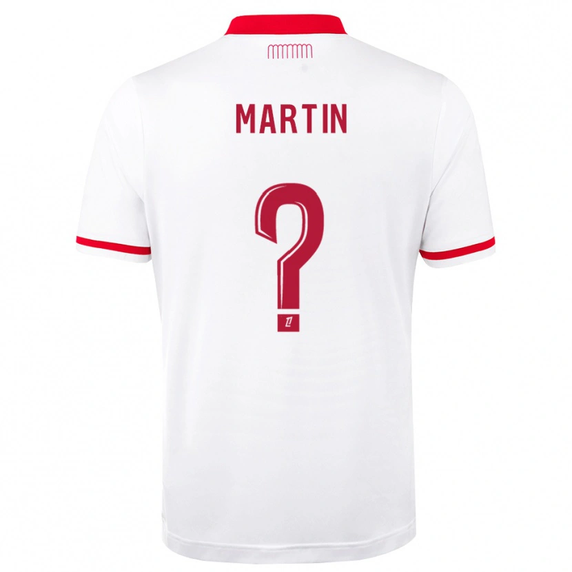 Danxen Niño Camiseta Logan Martin #0 Rojo Blanco 1ª Equipación 2026/27 La Camisa México