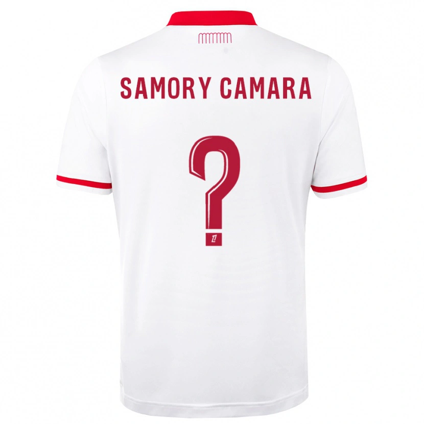 Danxen Niño Camiseta Verges Samory Camara #0 Rojo Blanco 1ª Equipación 2026/27 La Camisa México