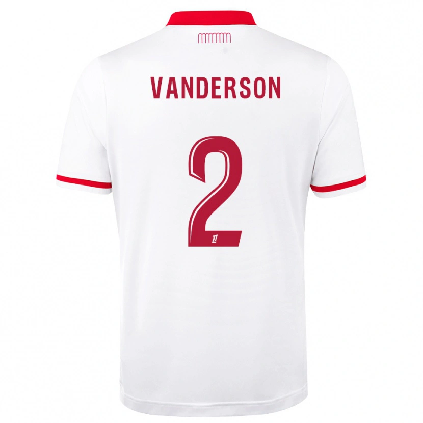 Danxen Niño Camiseta Vanderson De Oliveira Campos #2 Rojo Blanco 1ª Equipación 2026/27 La Camisa México