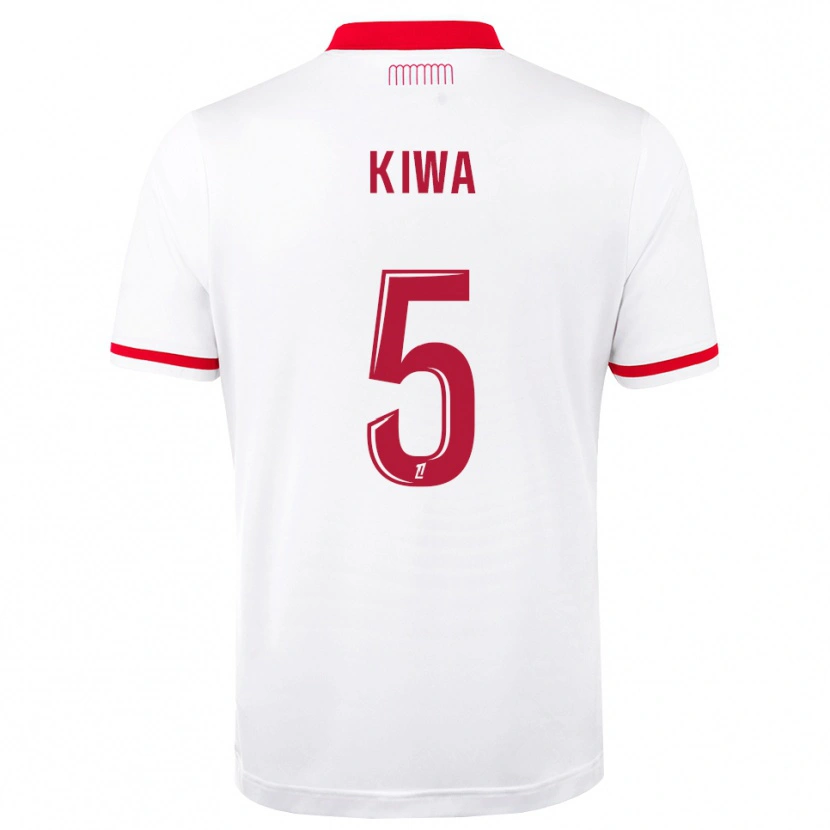 Danxen Niño Camiseta Bradel Kiwa #5 Rojo Blanco 1ª Equipación 2026/27 La Camisa México