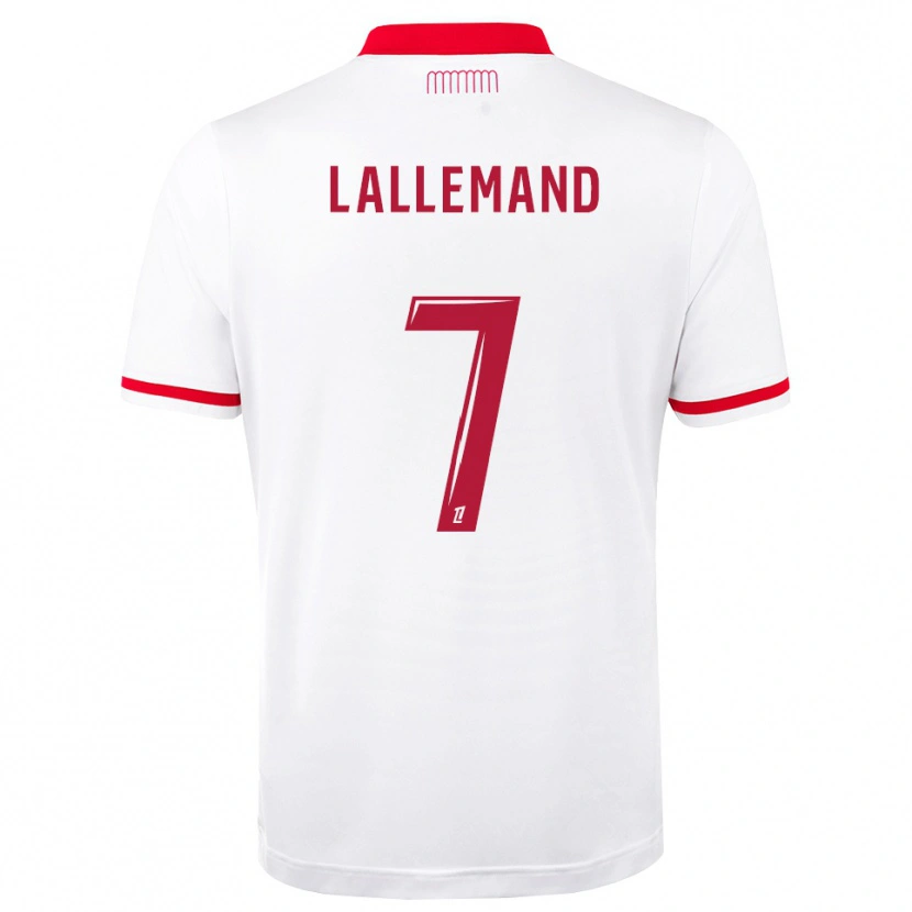 Danxen Niño Camiseta Nassim Lallemand #7 Rojo Blanco 1ª Equipación 2026/27 La Camisa México