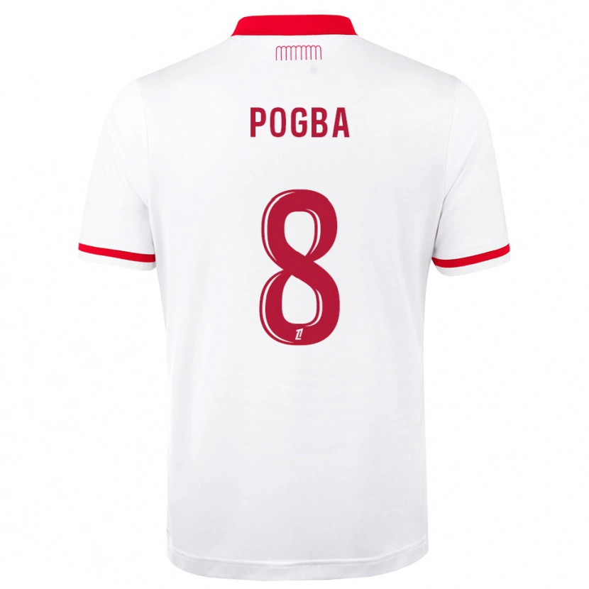 Danxen Niño Camiseta Paul Pogba #8 Rojo Blanco 1ª Equipación 2026/27 La Camisa México