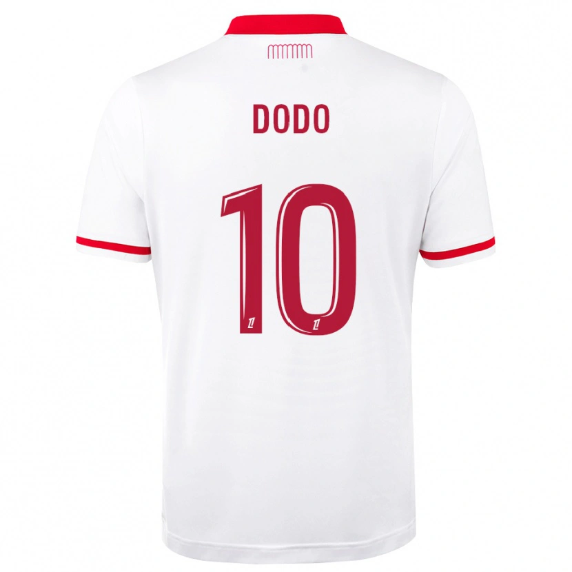 Danxen Niño Camiseta Yannick Dodo #10 Rojo Blanco 1ª Equipación 2026/27 La Camisa México