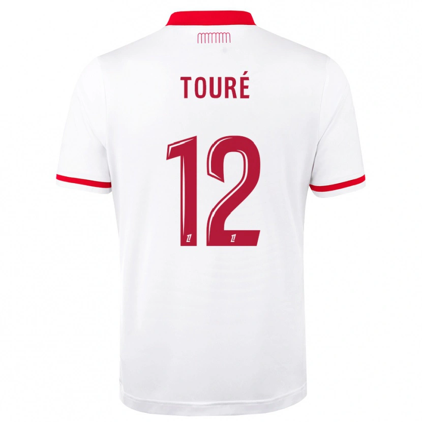 Danxen Niño Camiseta Ilane Touré #12 Rojo Blanco 1ª Equipación 2026/27 La Camisa México