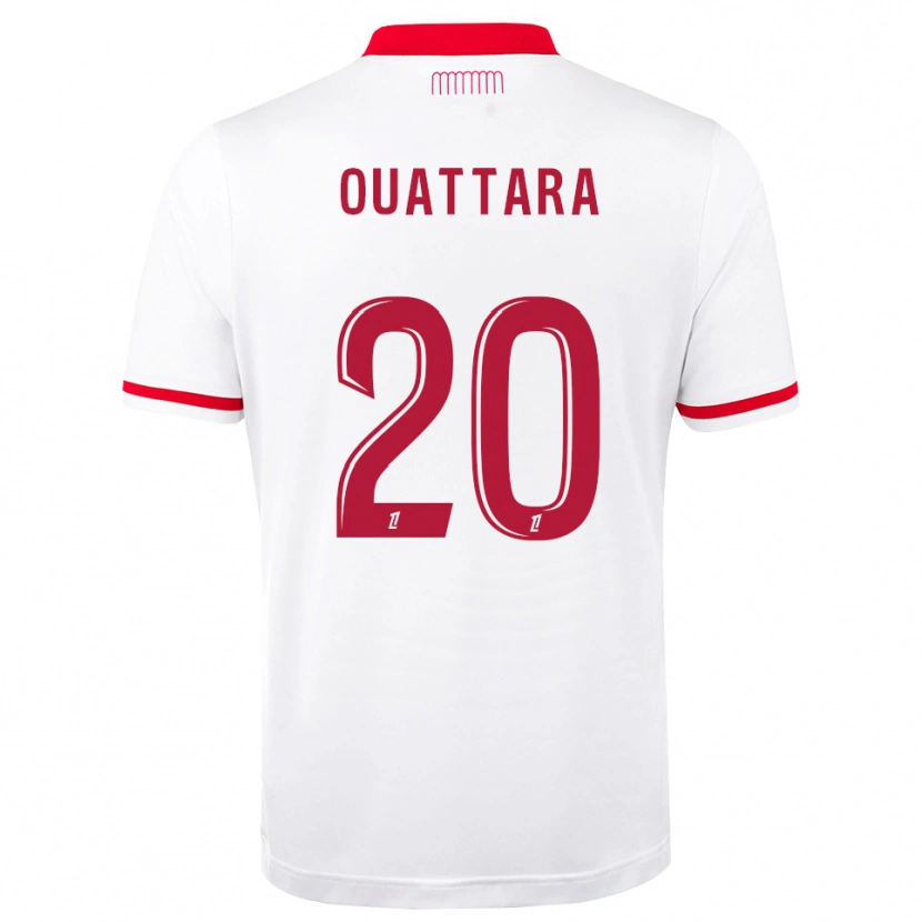 Danxen Niño Camiseta Kassoum Ouattara #20 Rojo Blanco 1ª Equipación 2026/27 La Camisa México