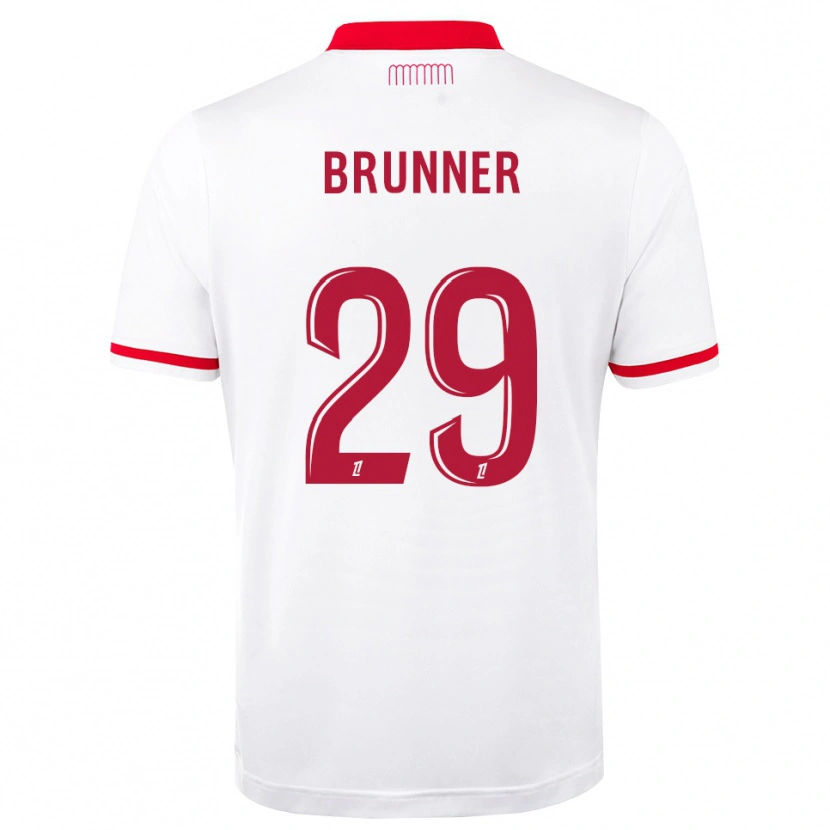 Danxen Niño Camiseta Paris Brunner #29 Rojo Blanco 1ª Equipación 2026/27 La Camisa México