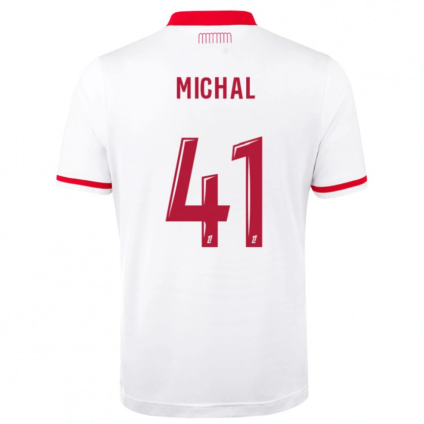 Danxen Niño Camiseta Lucas Michal #41 Rojo Blanco 1ª Equipación 2026/27 La Camisa México
