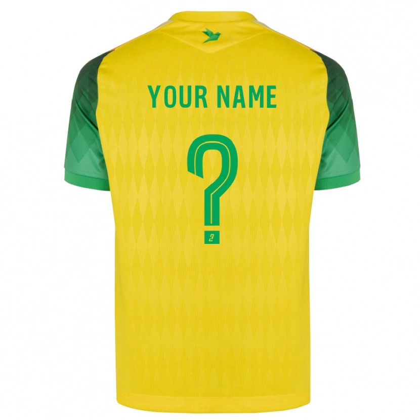 Danxen Niño Camiseta Su Nombre #0 Amarillo Verde Rojo 1ª Equipación 2026/27 La Camisa México