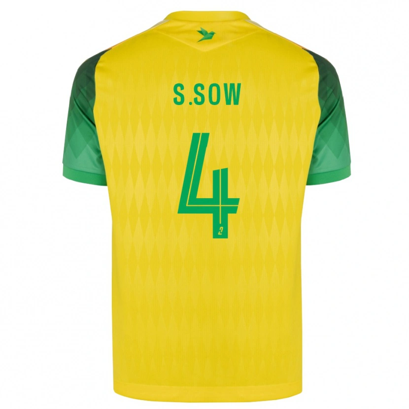 Danxen Niño Camiseta Saïdou Sow #4 Amarillo Verde Rojo 1ª Equipación 2026/27 La Camisa México