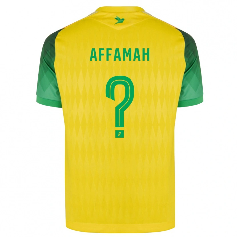 Danxen Niño Camiseta Joe-Loïc Affamah #0 Amarillo Verde Rojo 1ª Equipación 2026/27 La Camisa México