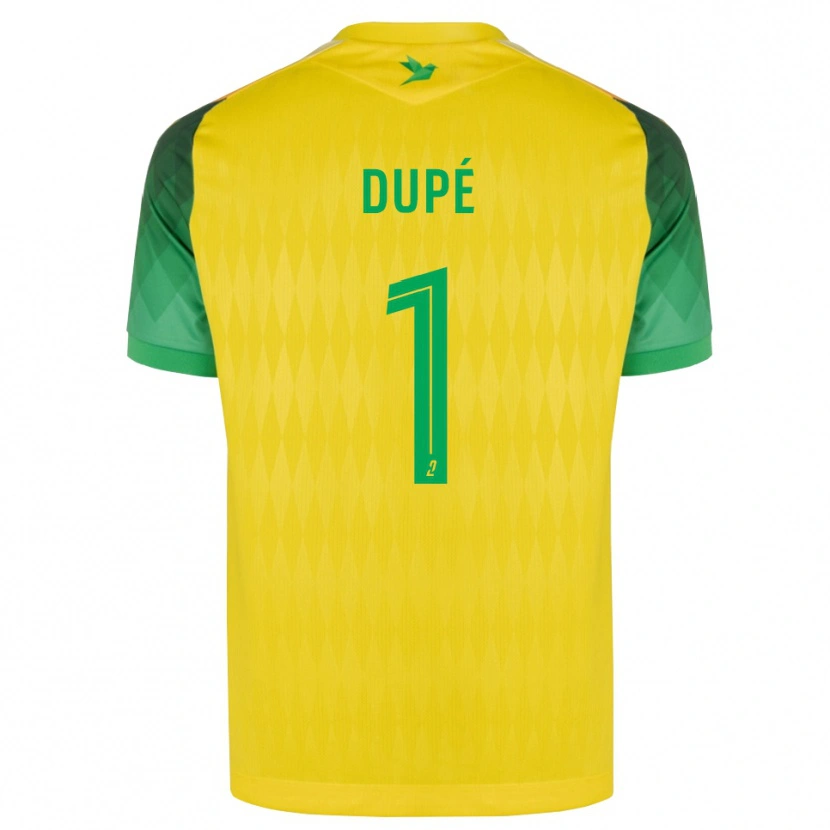 Danxen Niño Camiseta Maxime Dupé #1 Amarillo Verde Rojo 1ª Equipación 2026/27 La Camisa México