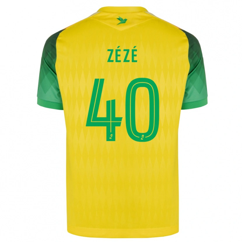 Danxen Niño Camiseta Yanel Zézé #40 Amarillo Verde Rojo 1ª Equipación 2026/27 La Camisa México