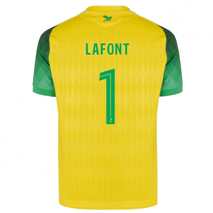 Danxen Niño Camiseta Alban Lafont #1 Amarillo Verde Rojo 1ª Equipación 2026/27 La Camisa México
