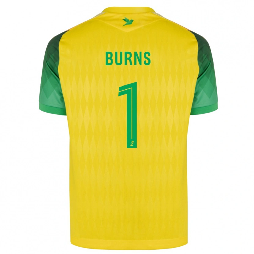 Danxen Niño Camiseta Emily Burns #1 Amarillo Verde Rojo 1ª Equipación 2026/27 La Camisa México