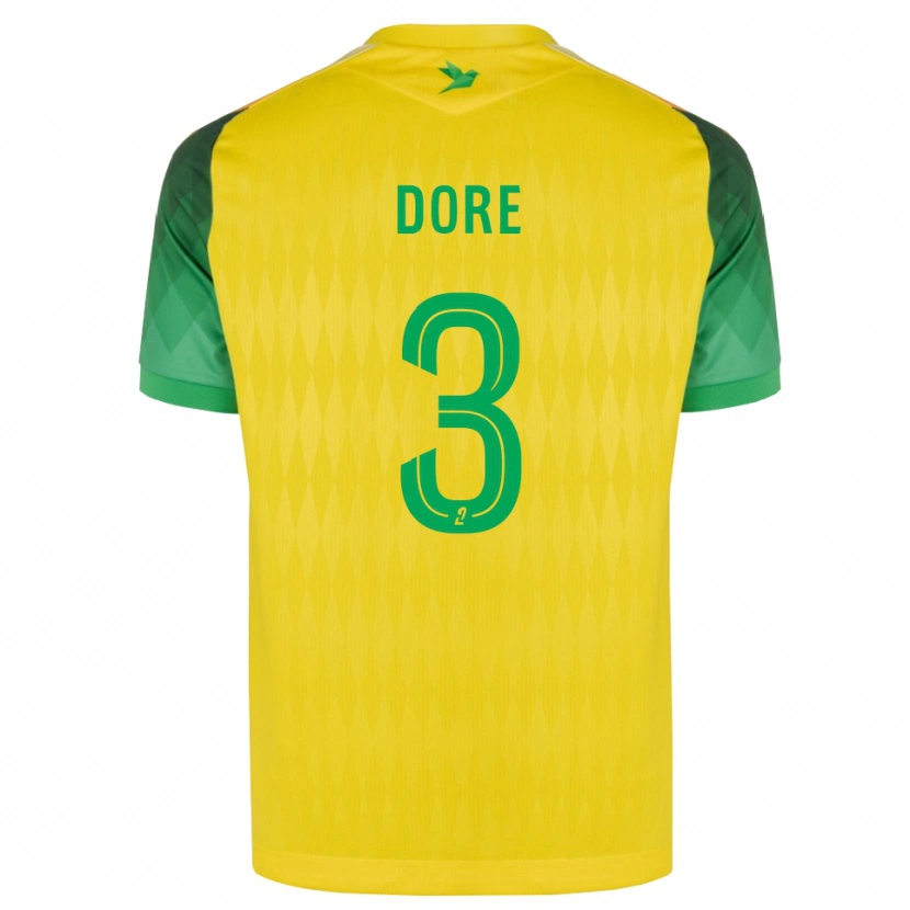 Danxen Niño Camiseta Louis Dore #3 Amarillo Verde Rojo 1ª Equipación 2026/27 La Camisa México