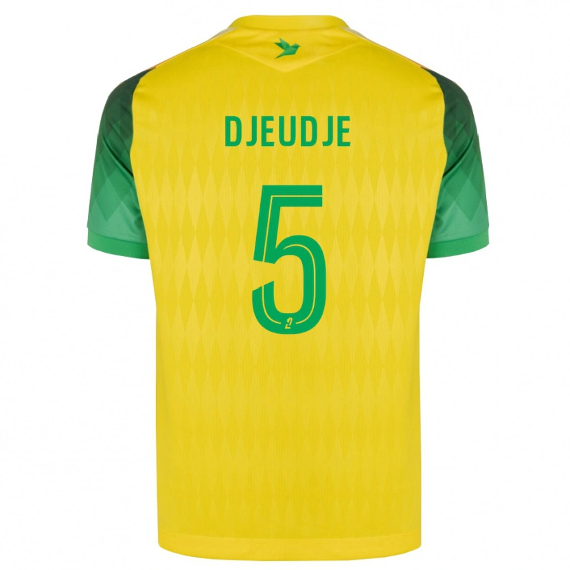 Danxen Niño Camiseta Lilian Djeudje #5 Amarillo Verde Rojo 1ª Equipación 2026/27 La Camisa México