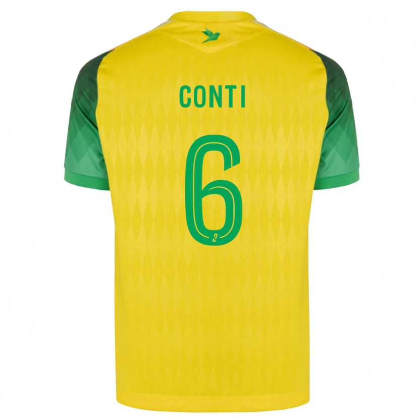 Danxen Niño Camiseta Alexandre Conti #6 Amarillo Verde Rojo 1ª Equipación 2026/27 La Camisa México