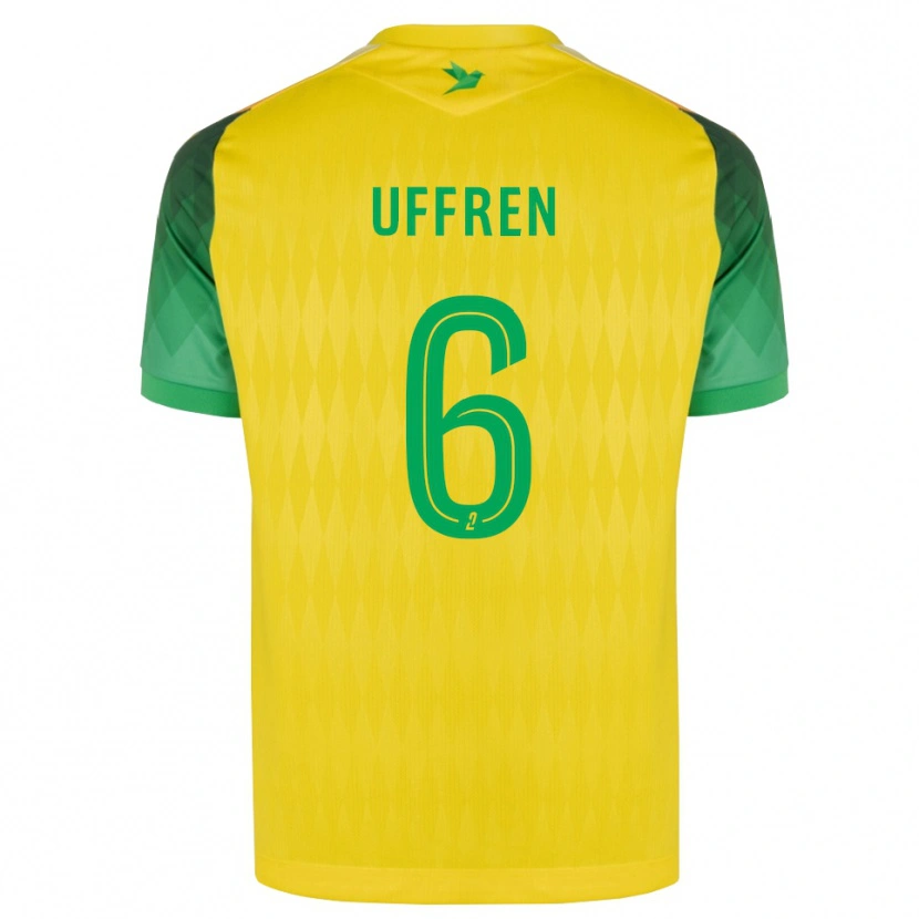 Danxen Niño Camiseta Manon Uffren #6 Amarillo Verde Rojo 1ª Equipación 2026/27 La Camisa México